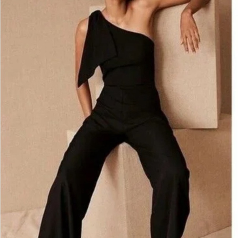 BHLDN anthropologie black romper,